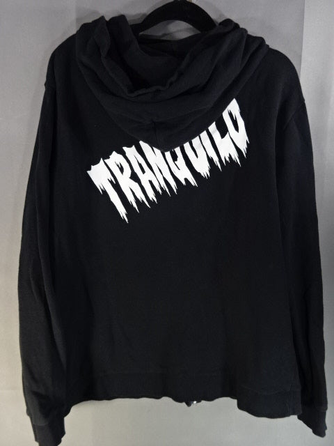 Tetsuya Naito Zip hoodie  (Reprint Edition / Black× White)