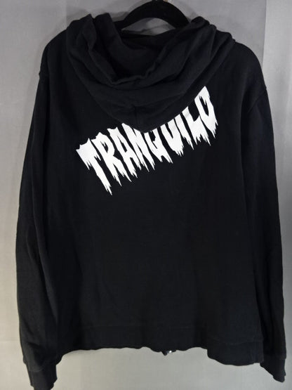 Tetsuya Naito Zip hoodie  (Reprint Edition / Black× White)