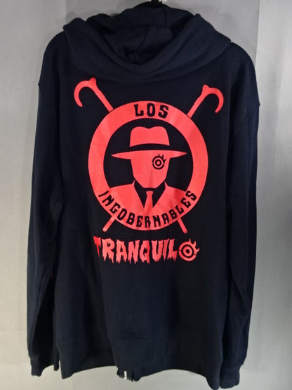 Tetsuya Naito Zip hoodie  (2) (Black×Red)