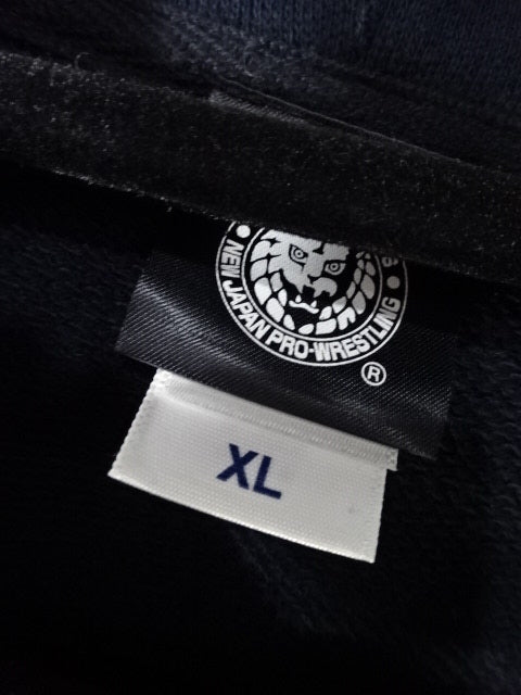 Tetsuya Naito Zip hoodie  (2) (Black×Red)