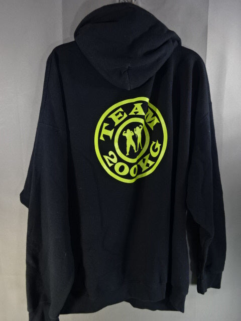 Team 200kg (Chihiro Hashimoto  & Yuu) Pullover hoodie (1) (black)
