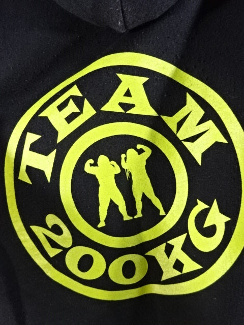 Team 200kg (Chihiro Hashimoto  & Yuu) Pullover hoodie (1) (black)