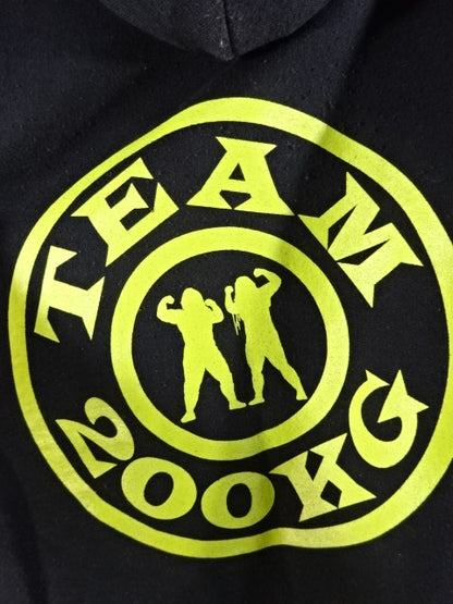 Team 200kg (Chihiro Hashimoto  & Yuu) Pullover hoodie (1) (black)