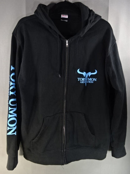 DRAGON GATE Logo Zip Hoodie  (2) (Black)