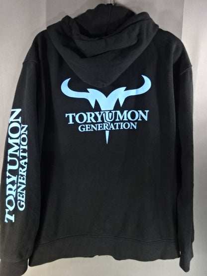 DRAGON GATE Logo Zip Hoodie  (2) (Black)