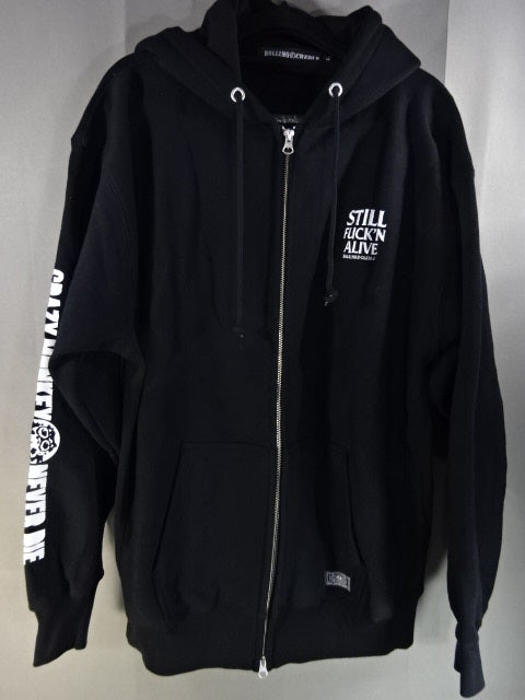 Jun Kasai ×ROLLINGCRADLE "STILL'N ALIVE" Zip hoodie 
