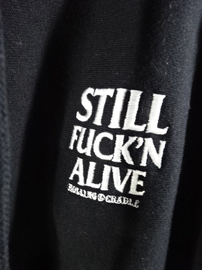Jun Kasai ×ROLLINGCRADLE "STILL'N ALIVE" Zip hoodie 