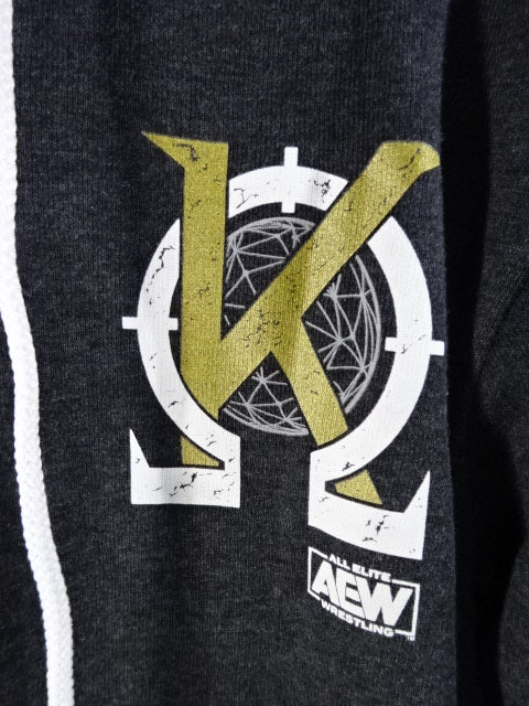 AEW ケニー・オメガ ジップパーカー①(ダークグレー)