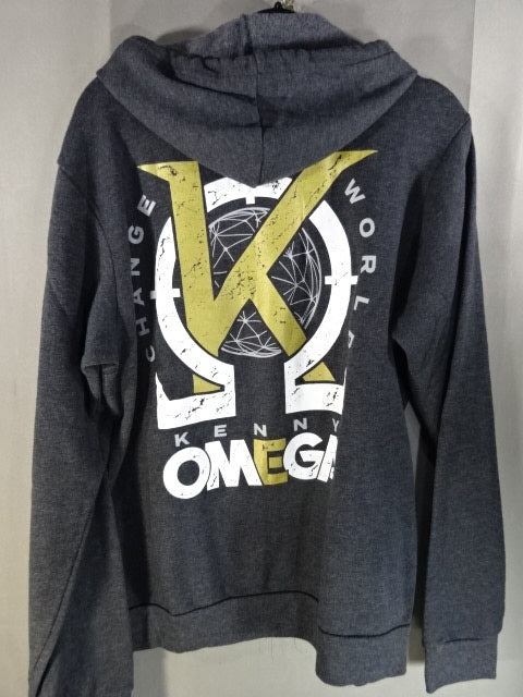 AEW ケニー・オメガ ジップパーカー①(ダークグレー)