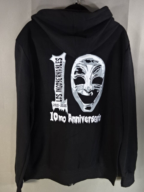 L.I.J 10mo aniversario zip hoodie (1) (black)