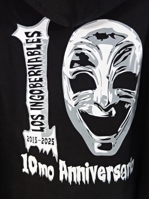 L.I.J 10mo aniversario zip hoodie (1) (black)