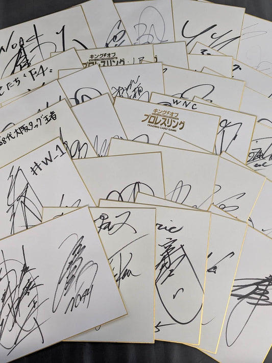 Domestic pro wrestler postscript sign Shikishi ( Autograph board )  Sets(2)