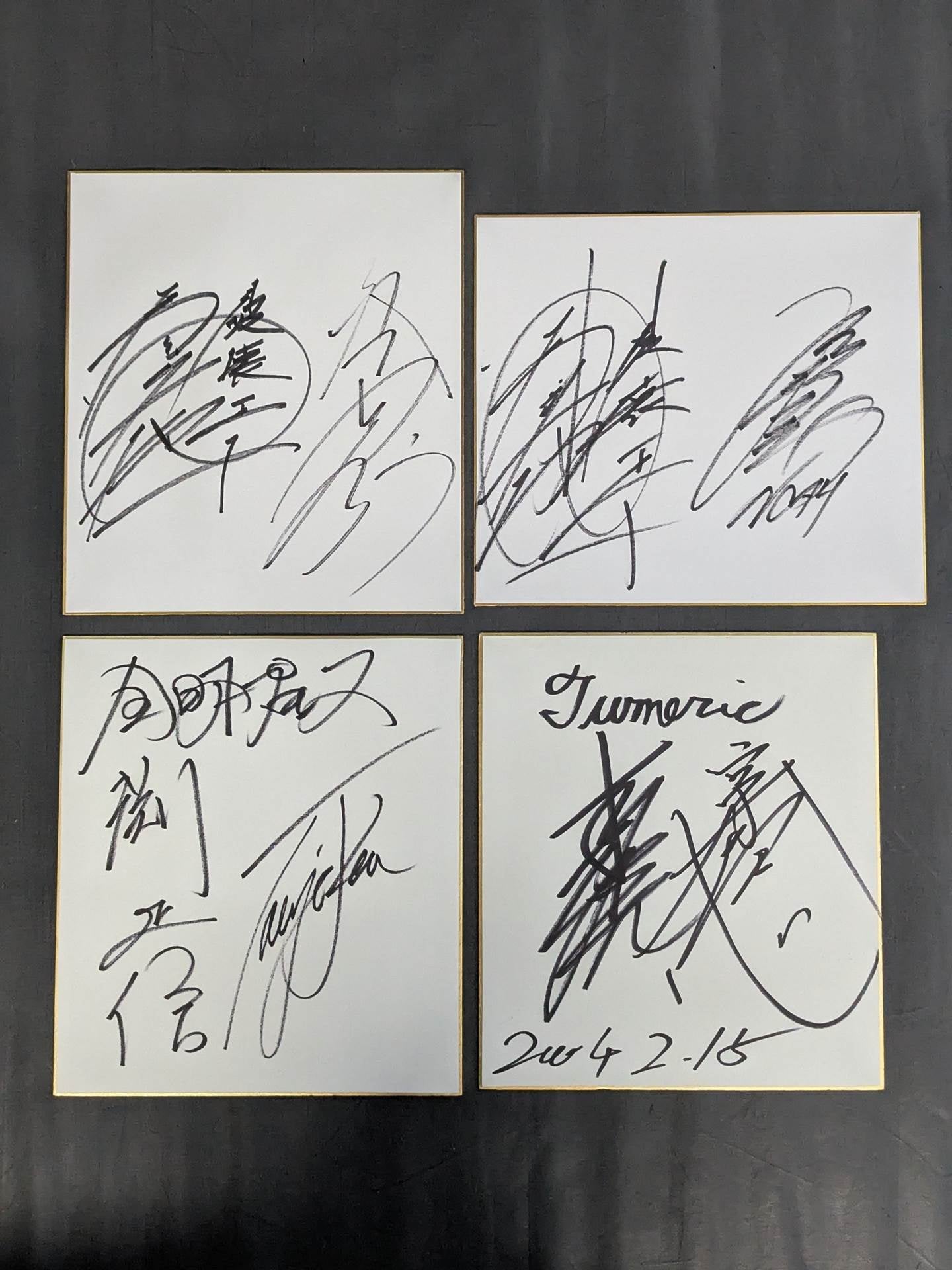 Domestic pro wrestler postscript sign Shikishi ( Autograph board )  Sets(2)