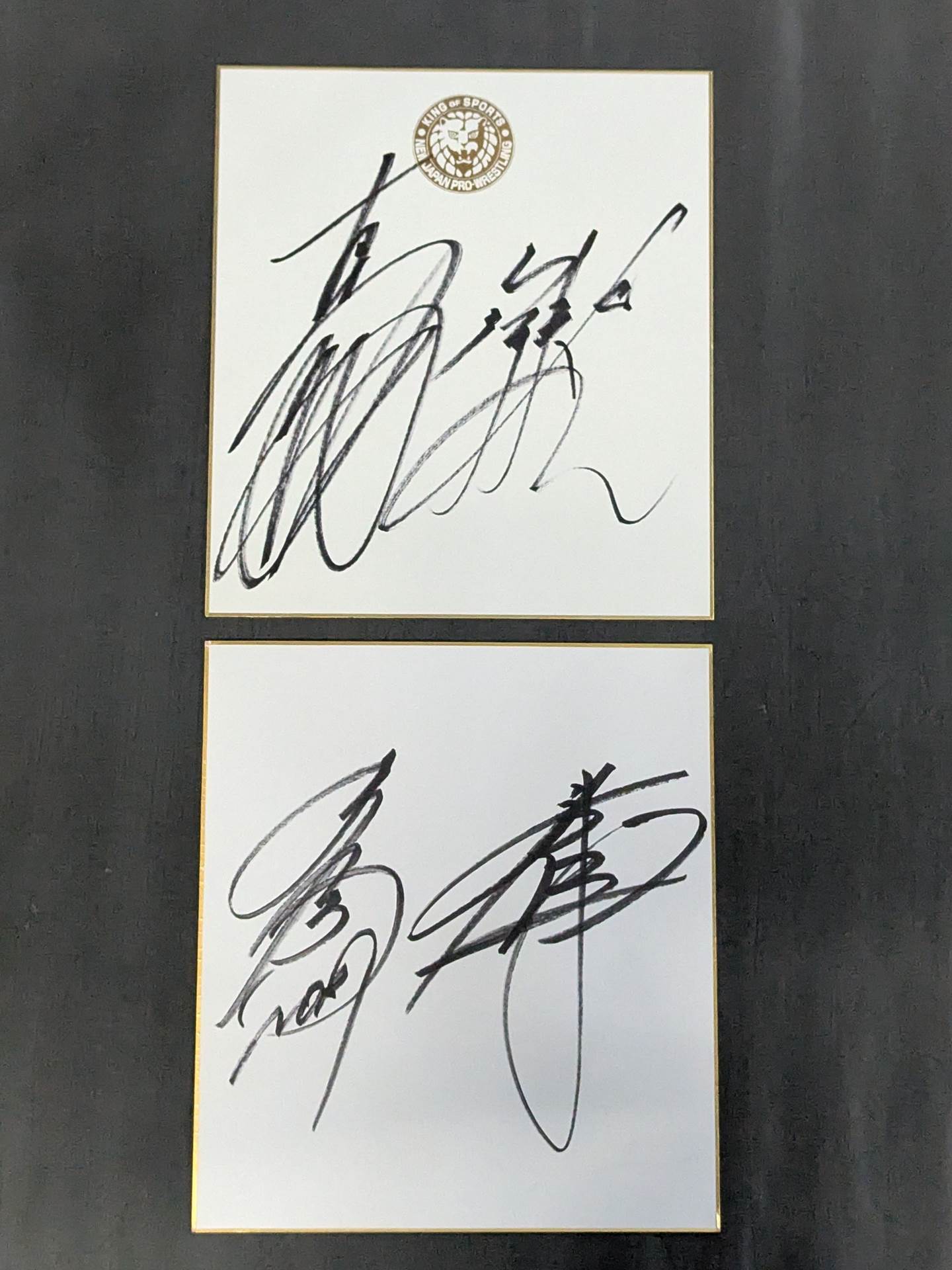 Domestic pro wrestler postscript sign Shikishi ( Autograph board )  Sets(2)