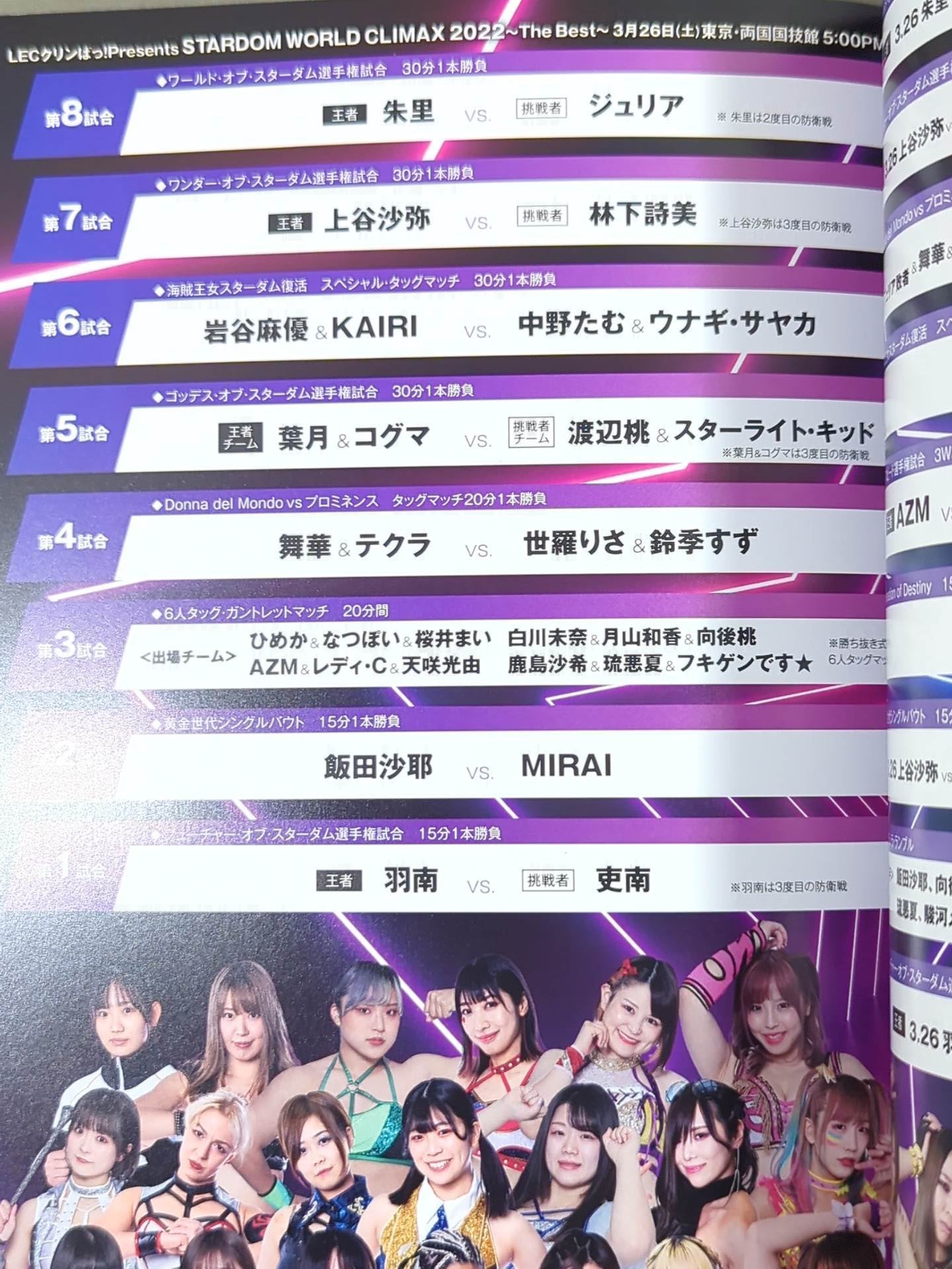 STARDOM WORLD CLIMAX 2022 in 両国国技館 / The Best・The Top