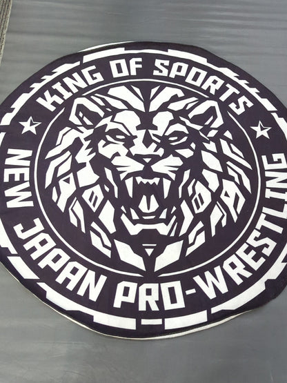 ★新日本プロレス×三越伊勢丹グループ★ エムアイカード入会特典 オリジナルジャンボサークルタオル(黒×白)