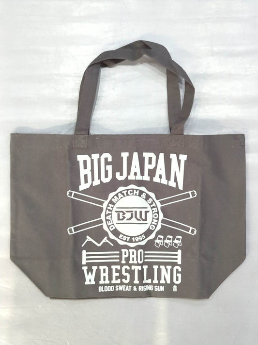[3 fighters hand signed autograph 】Big Japan Pro Wrestling  "BIG JAPAN PRO-Wrestling " Tote Bag