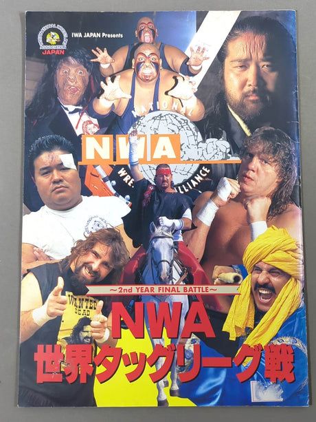 [2 fighters hand signed autograph 】NWA World Tag League ~2nd YEAR FINAL BATTLE~