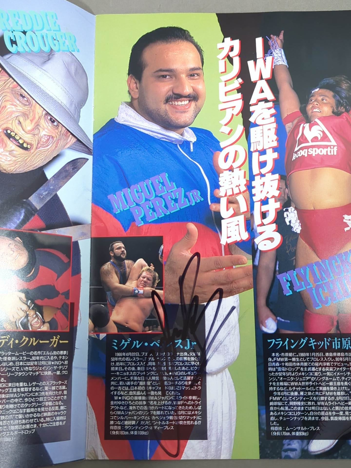 [2 fighters hand signed autograph 】NWA World Tag League ~2nd YEAR FINAL BATTLE~