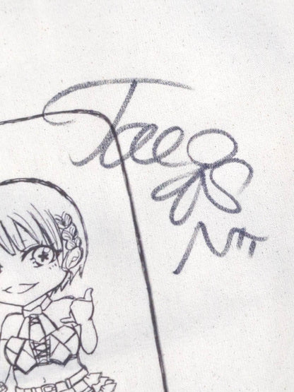 [2 hand signed autographs ] SPiCEAP (Sister Ozaki & Tae Honma) Illustration Tote Bag