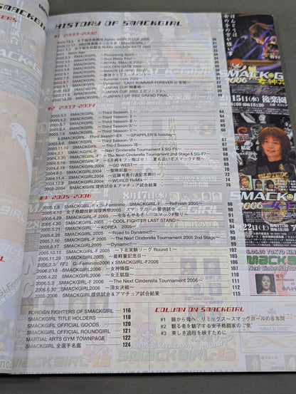 [2 fighters hand signed autograph 】SMACKGIRL OFFICIAL BOOK 2000-2006