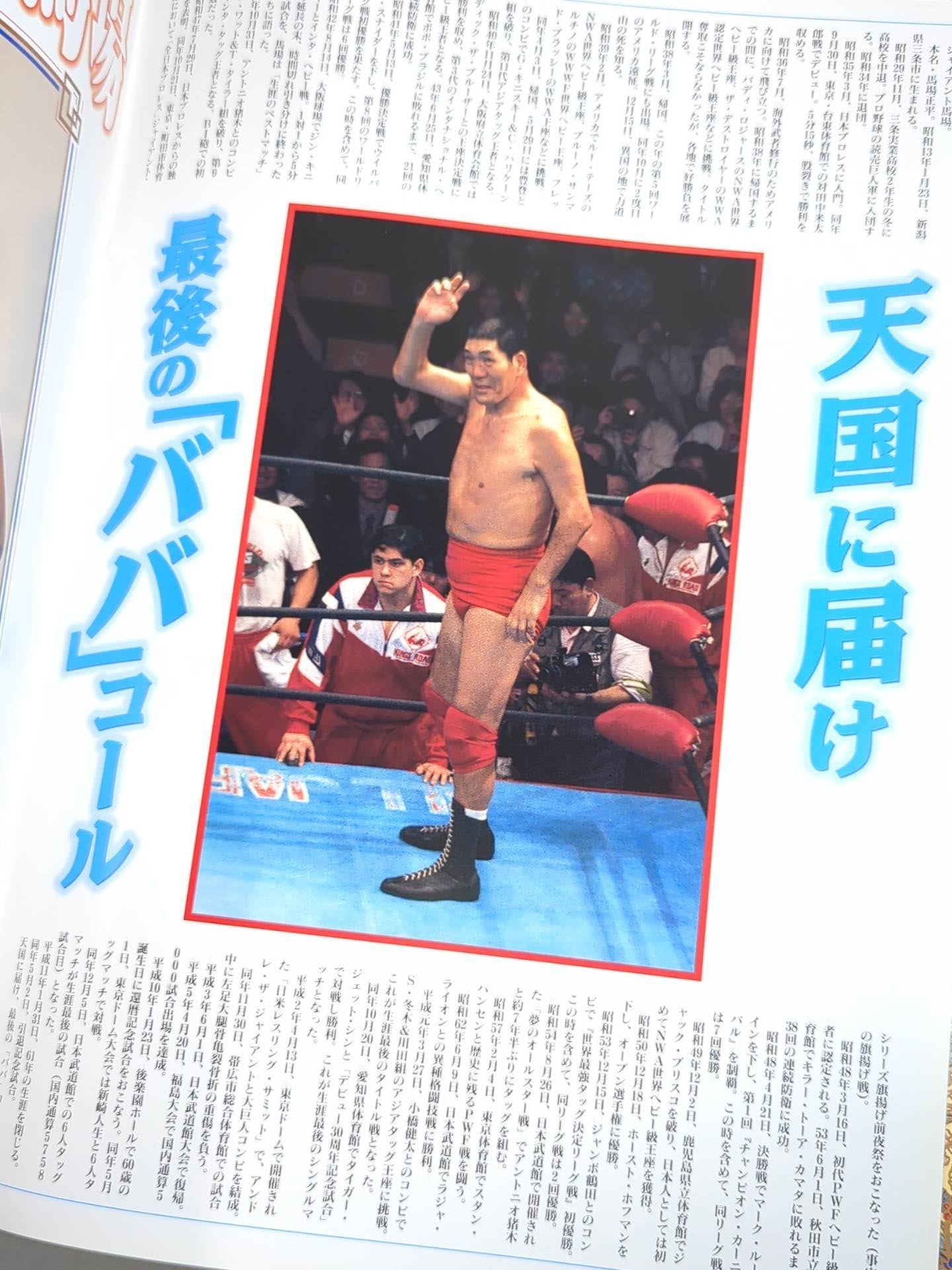 Giant Baba  "Retirement" Commemorative Box Office