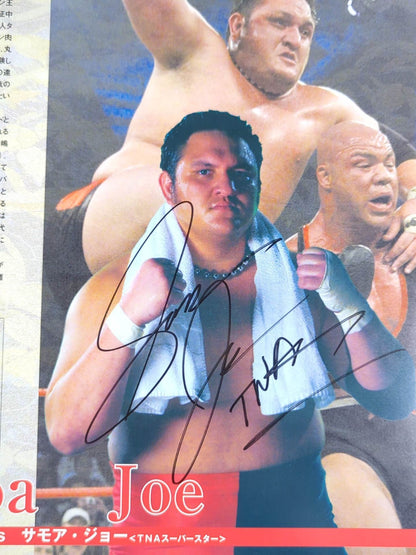 [4 fighters hand signed autograph 】Autumn Navigation'07 / Japan Budokan Tournament
