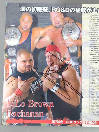 [4 fighters hand signed autograph 】Autumn Navigation'07 / Japan Budokan Tournament