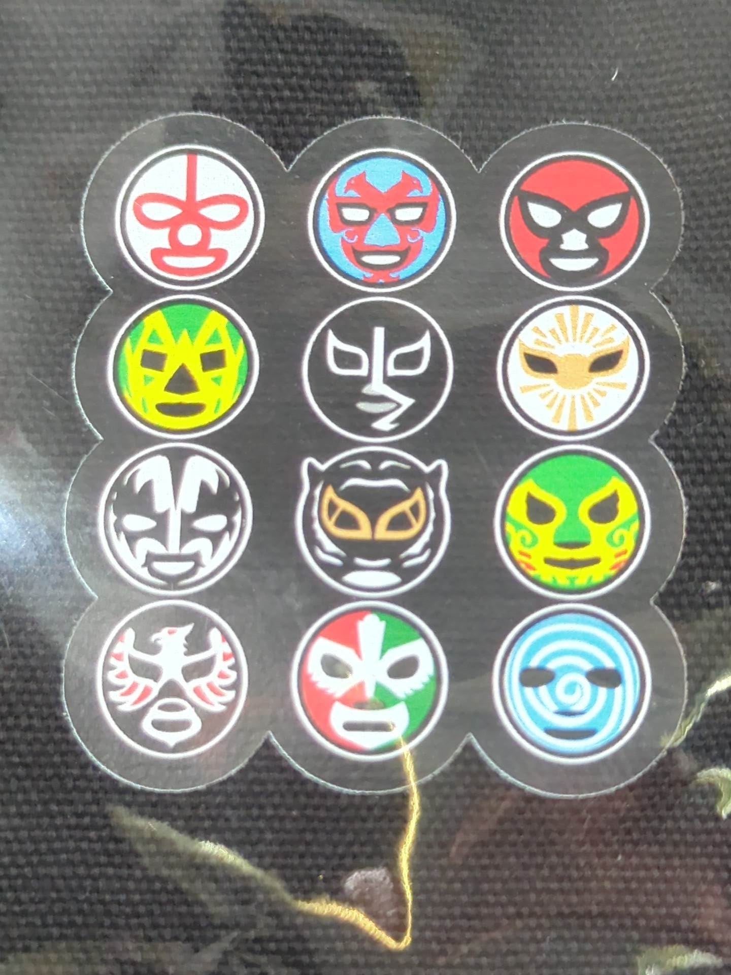 Luchador Mask Illustration Tote Bag