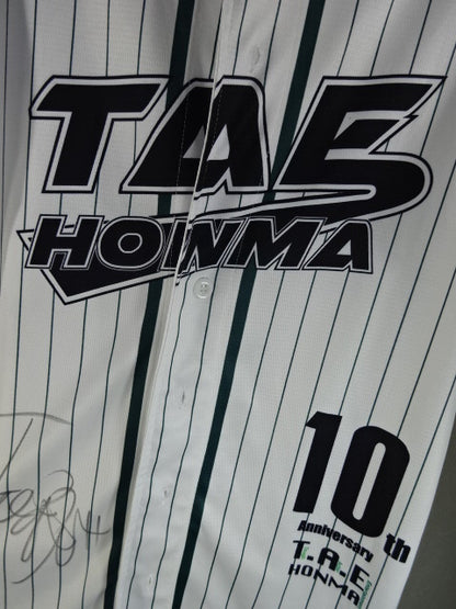 【直筆サイン入り】本間多恵 10周年記念 ベースボールシャツ