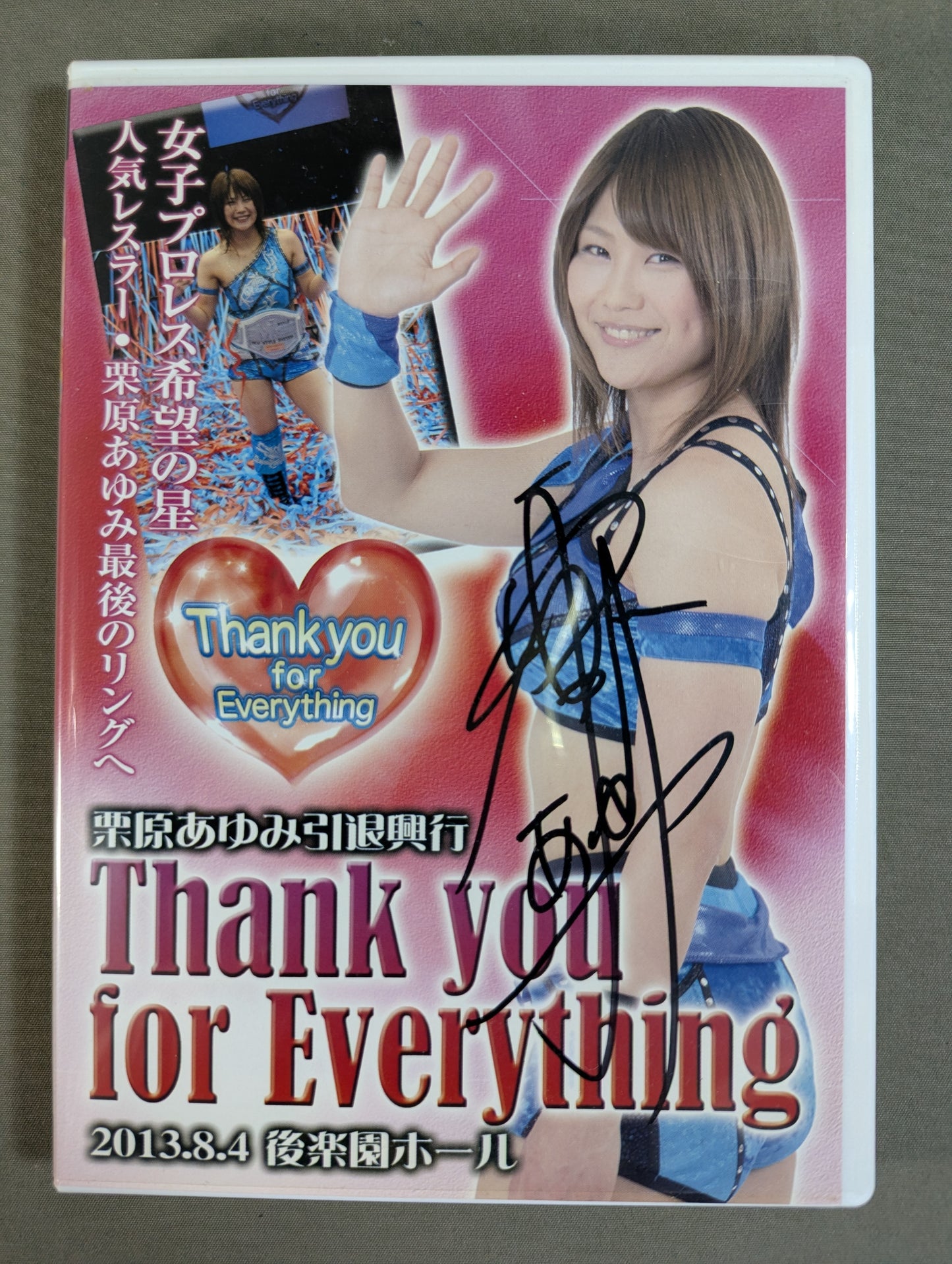 ★ ★ hand signed autograph Ayumi Kurihara Retirement Show Thank you for Everything