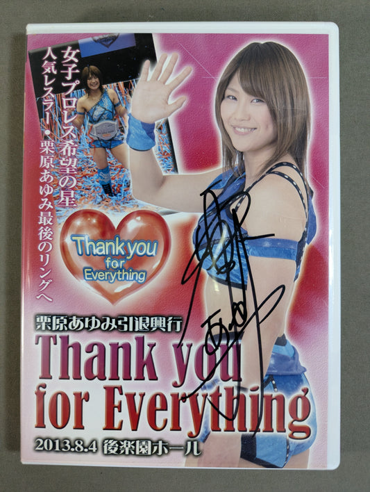 ★ ★ hand signed autograph Ayumi Kurihara Retirement Show Thank you for Everything
