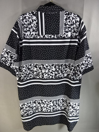 ARISTRIST AT カラーシャツ①(ブラック×ホワイト)