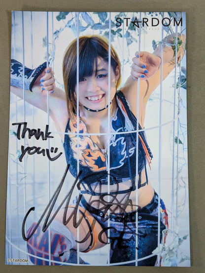 MIRAI hand signed autograph  stardom Pro-Photo (C-3)