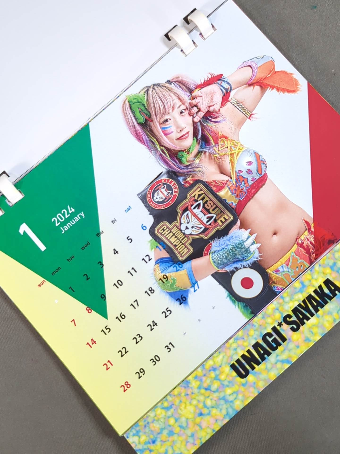 ウナギ・サヤカ 2024年 卓上カレンダー