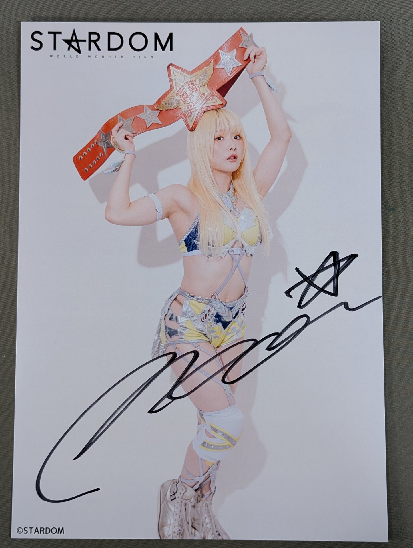 NATSUPOI  hand signed autograph  Starda Pro-Photo  (O-7)