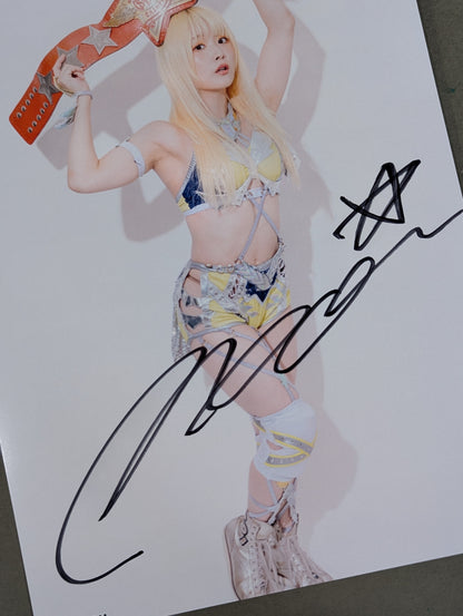 NATSUPOI  hand signed autograph  Starda Pro-Photo  (O-7)