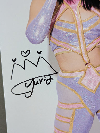 Yuria Hime, hand signed autograph, stardom Pro-Photo (A-5)