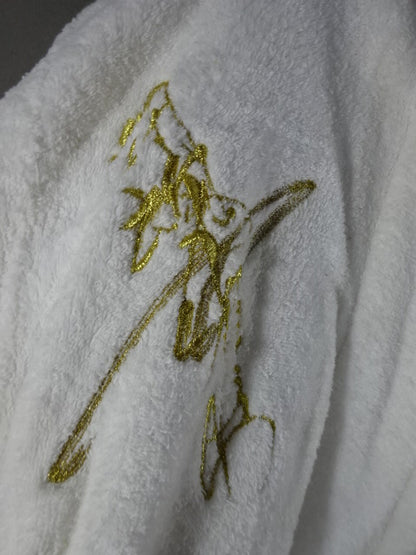 アントニオ猪木「燃える闘魂」刺繍入りバスローブ