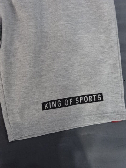 新日本プロレス×しまむら スウェットハーフパンツ①(グレー)