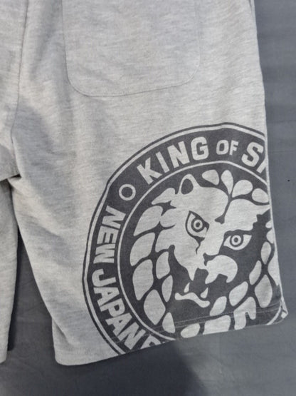 新日本プロレス×しまむら スウェットハーフパンツ①(グレー)