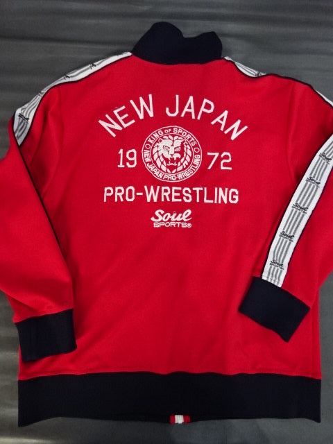 新日本プロレス×SOUL セットアップジャージ⑥(レッド)