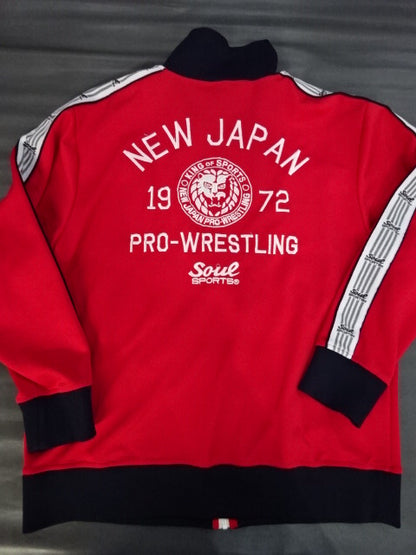 新日本プロレス×SOUL セットアップジャージ⑥(レッド)