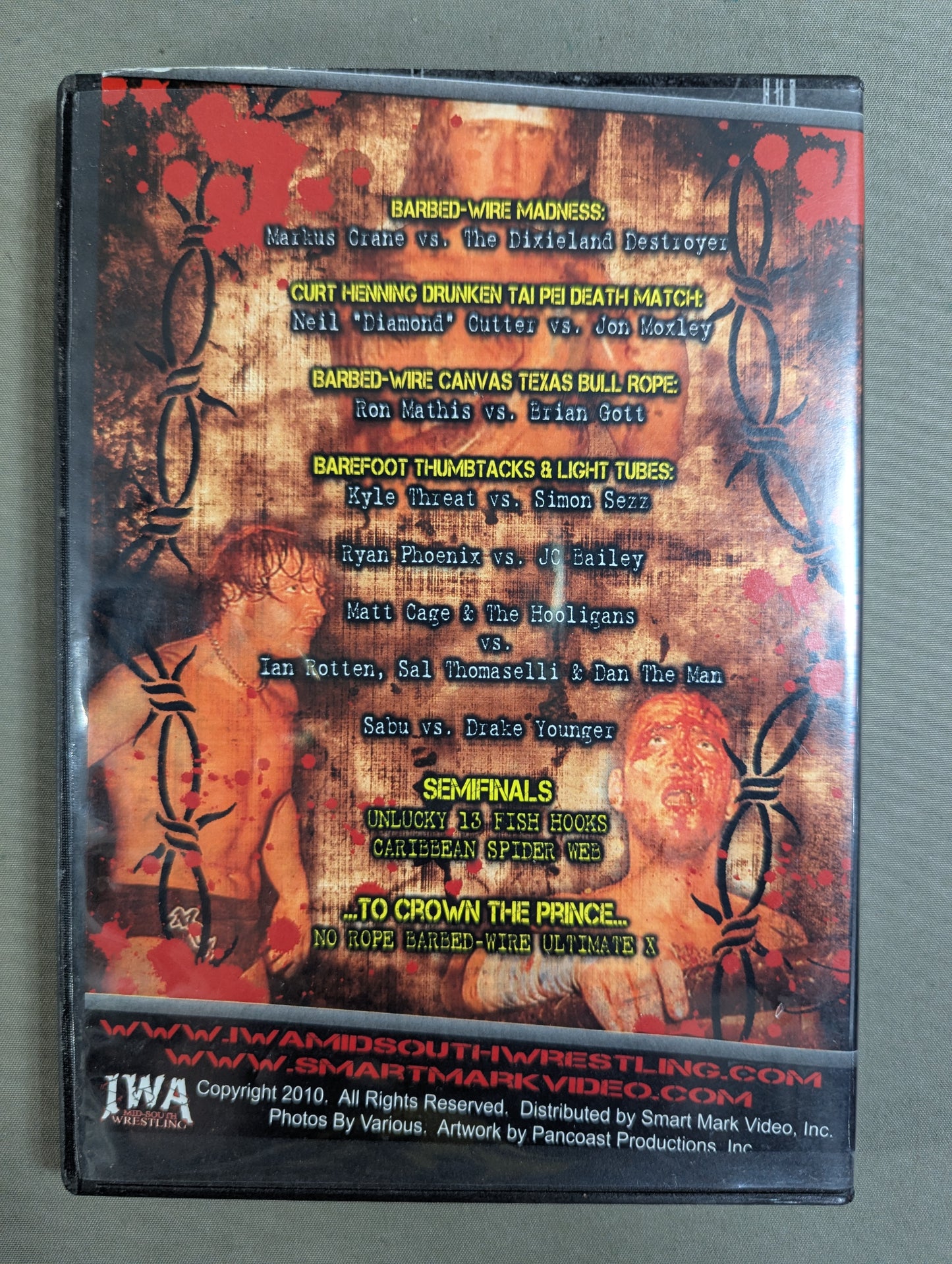 IWA MID SOUTH 2010 PRINCE OF THE DEATH MATCHES