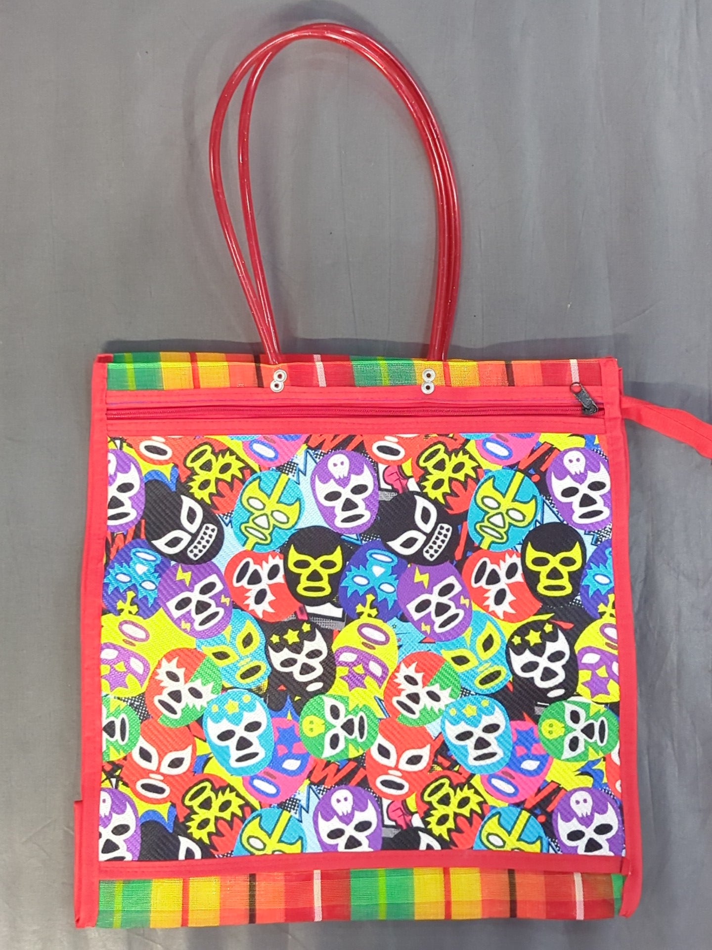 [2 fighters hand signed autograph Maskman Illustration Bag