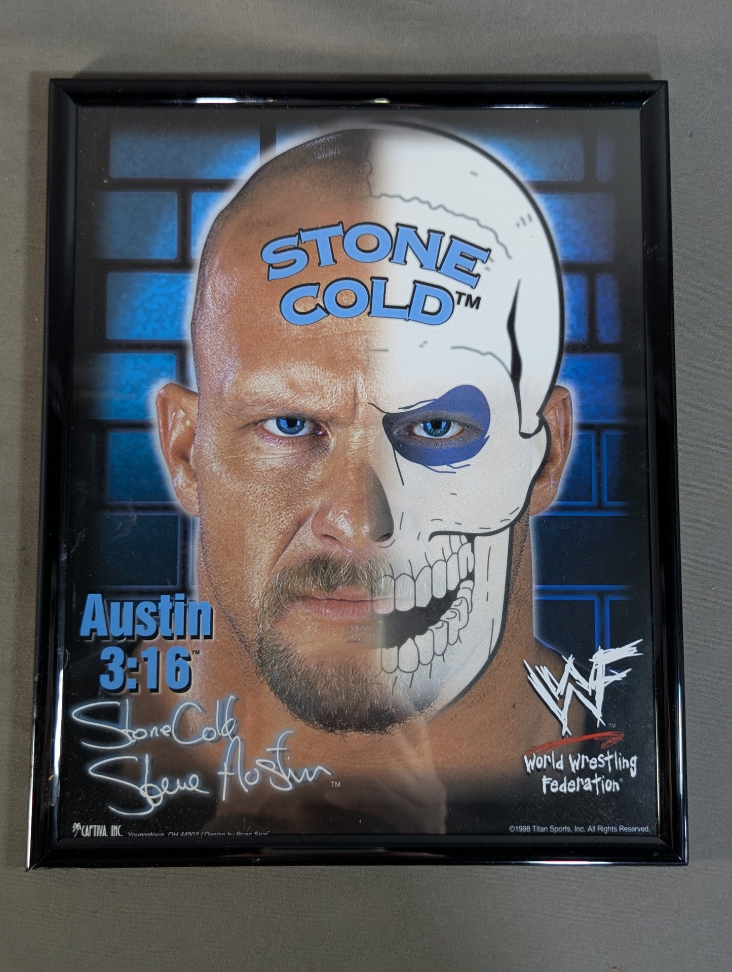 WWF ストーン・コールド・スティーブ・オースチン フレームフォト②