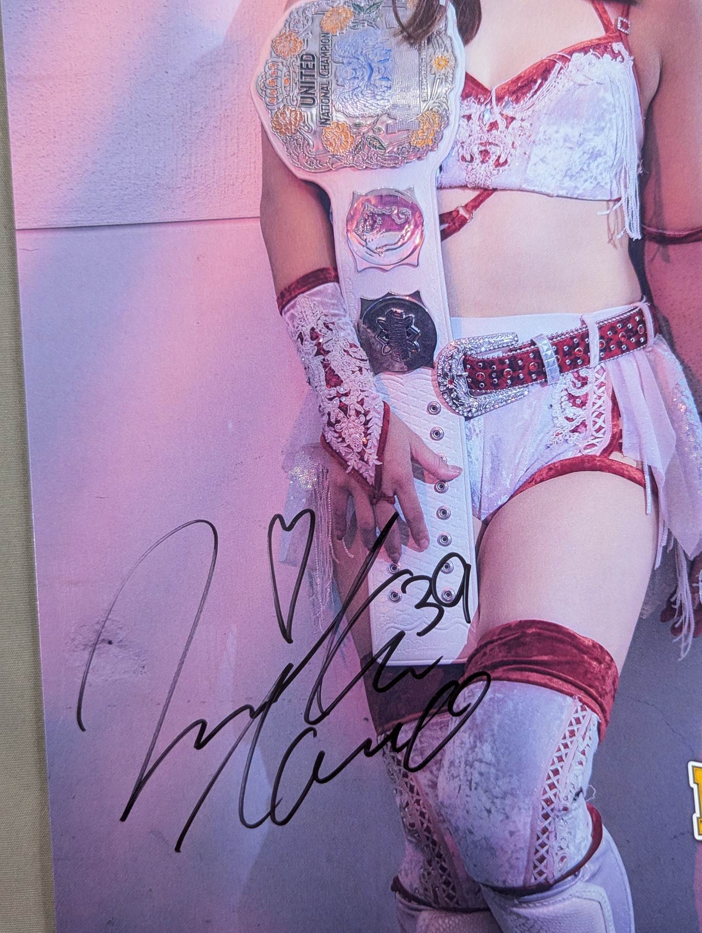 青野未来 直筆サイン入り ポートレート(E-3)