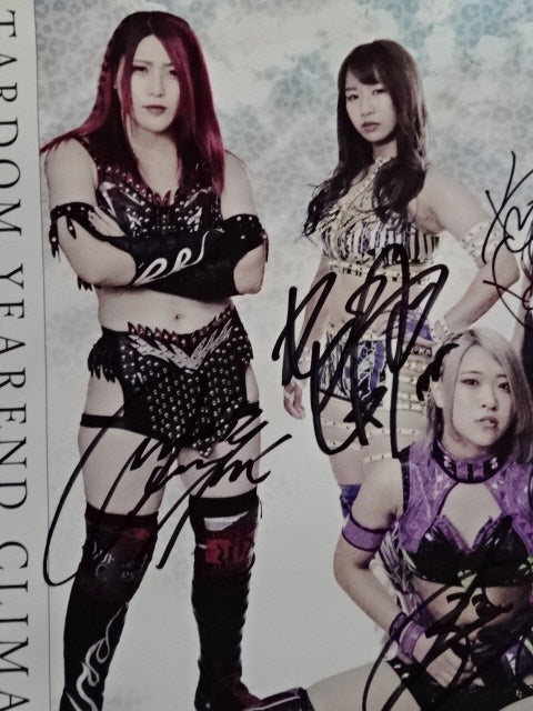 [4 fighters hand signed autograph 】STARDOM YEAREND CLIMAX 2020
