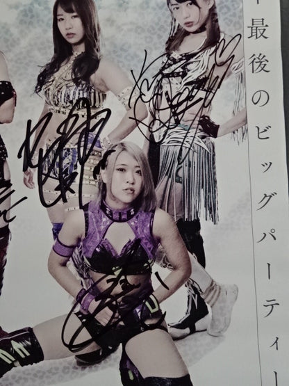 [4 fighters hand signed autograph 】STARDOM YEAREND CLIMAX 2020