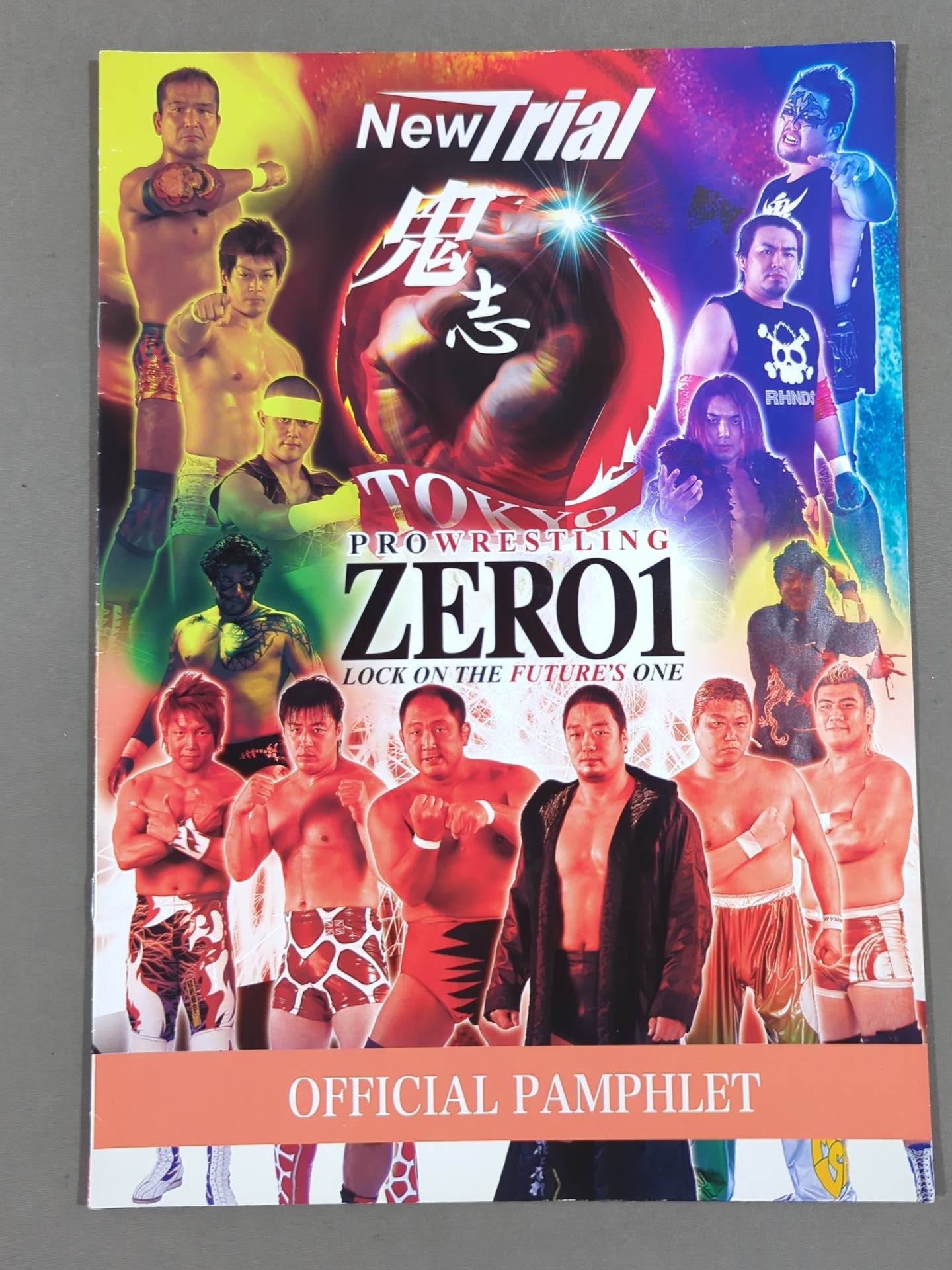 [10 fighters hand signed autograph 】ZERO1 / New Trial~Kishi~ OFFICIAL PAMPHLET